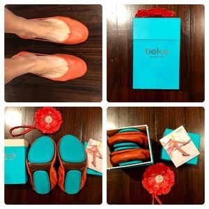 Tangerine Tieks size 8